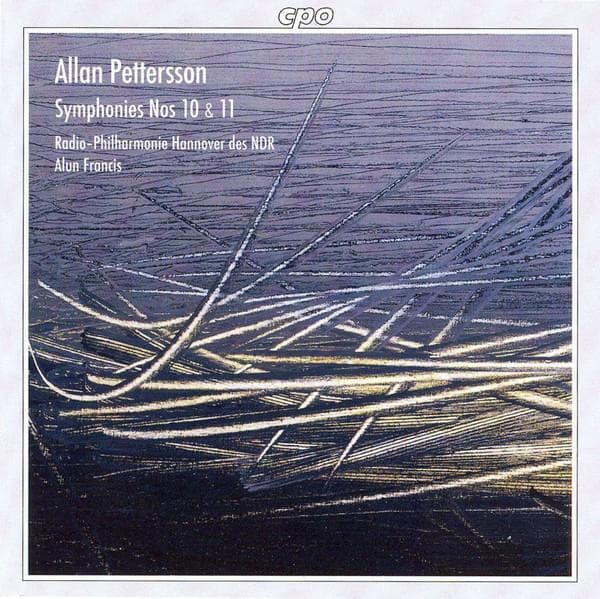 CD ALLAN PETTERSSON - RADIO-PHILHARMON - Symphonies Nos 10 & 11 9992852 cpo 1997 Germany Classical Used