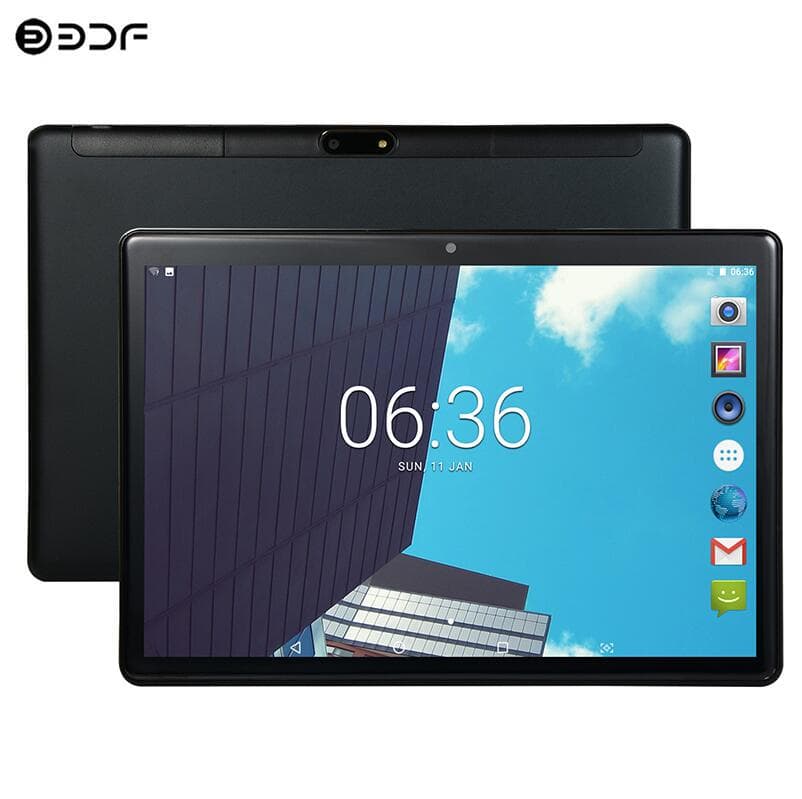 2024 BDF S10 Android11 4GB RAM 64GB ROM Tablet PC Computer EU Plug-32GB TF black