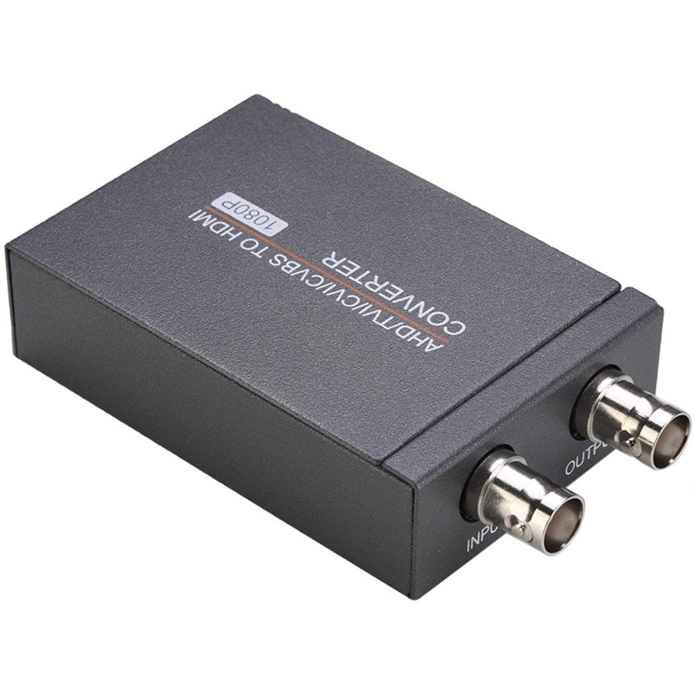 4-in-1 TVI/CVI/AHD/CVBS to HD Converter Support 720P/1080P HD Output for Security Monitoring Home black
