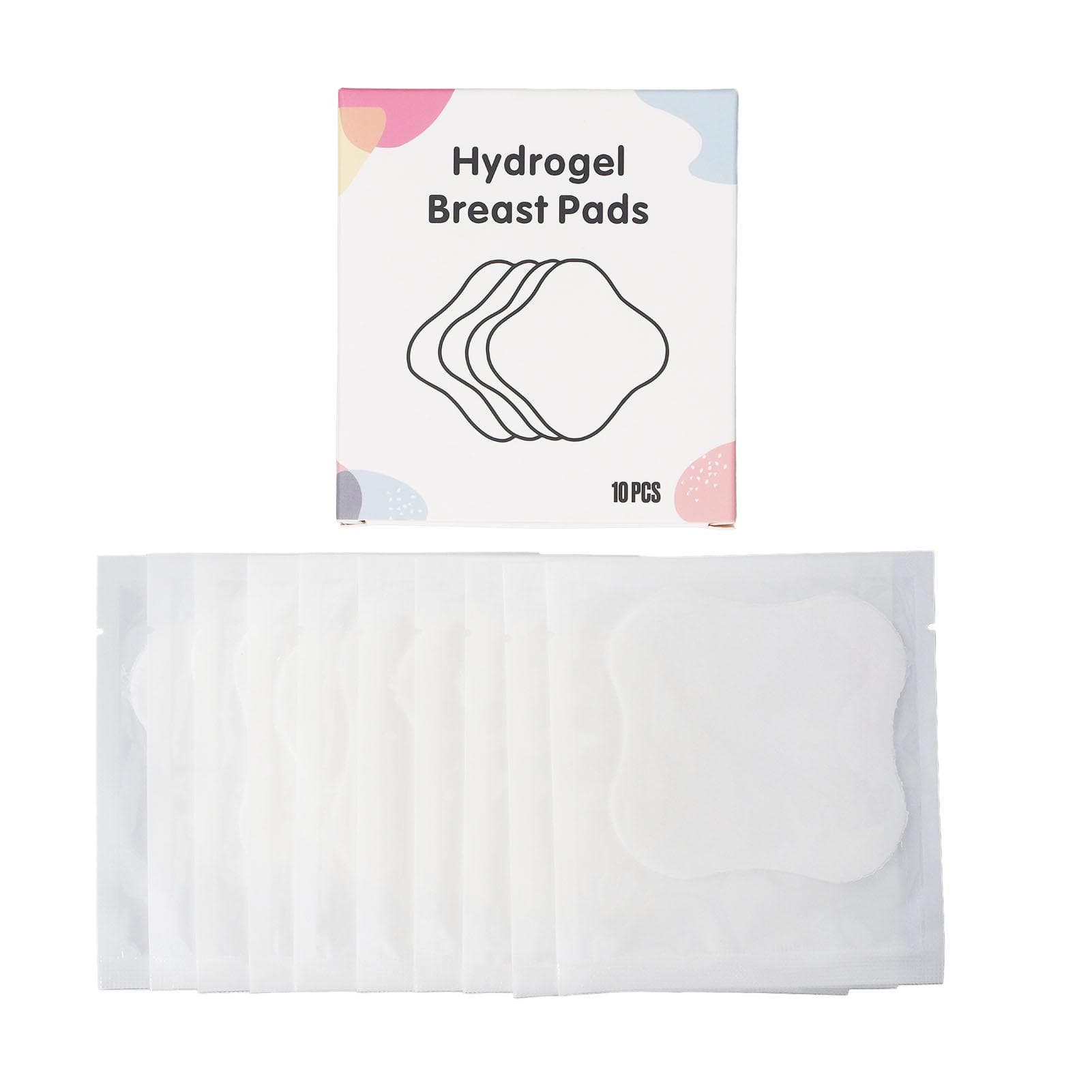 10pcs Nipple Hydrogel Patches Nipple Covers Nipple Protection Stickers Chestfeeding Relief Pads for