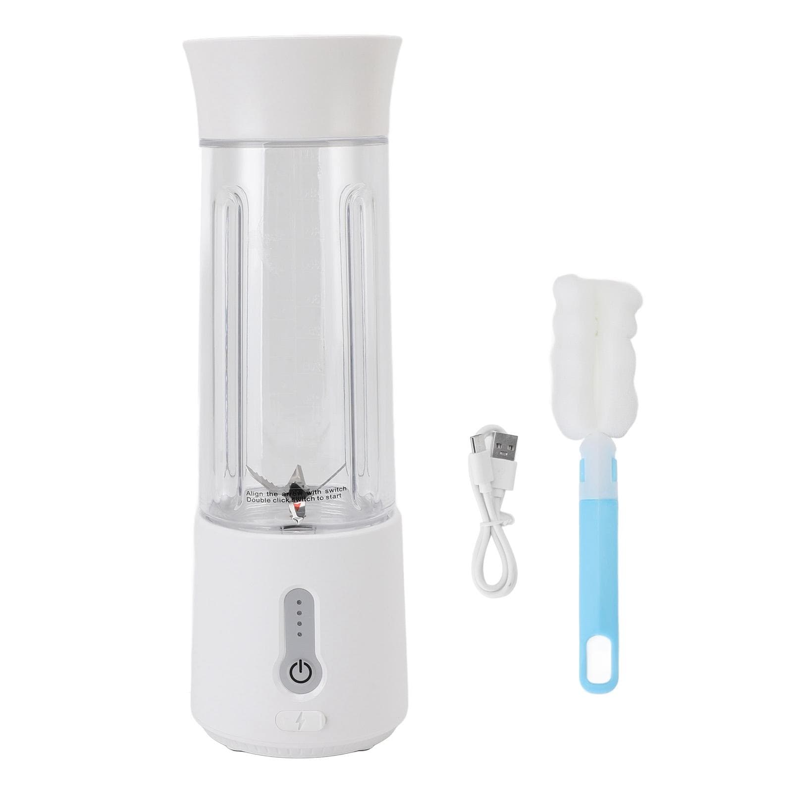 Portable Blender USB Rechargeable One Click Operating 6 Blades 500ml Mini Blender Juicer Cup for