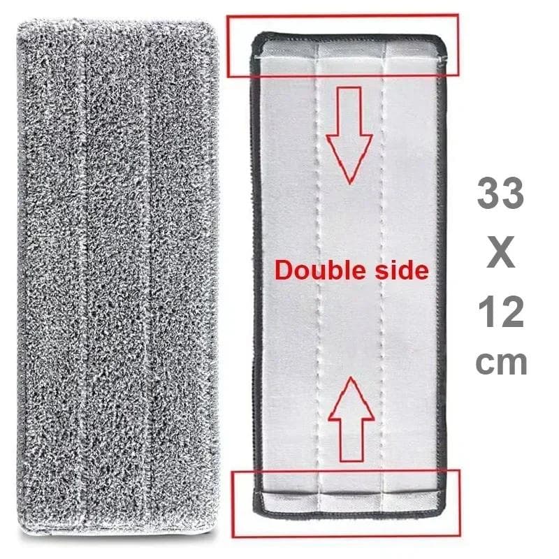 Replace Mop Head Microfiber Replacement Head Floor Cleaning Cloth Pads Flat Squeeze Hand Free Wringing Tools for Home, Kitchen 10PCS