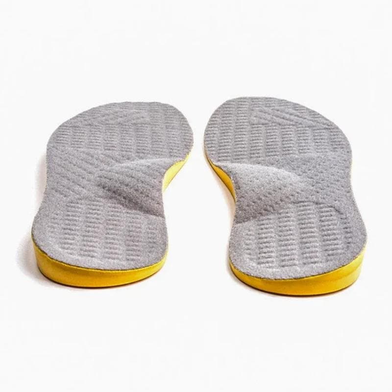 NEW PU Orthotic Insole for Flat Feet Arch Support Orthopedic Shoes Sole Insoles for Feet Men Women O/X Leg Corrected Care Pad EU41-42 gray