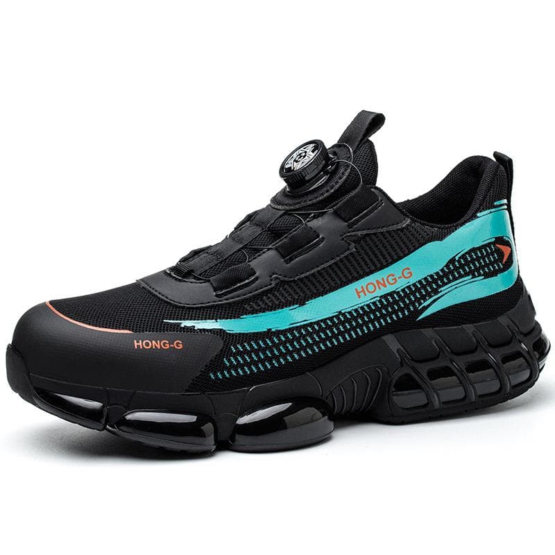 Air Rotated Button Safety Shoes For Men Steel Toe Working Sneaker New Puncture Proof Work Safety Boots Man Work Shoes 46