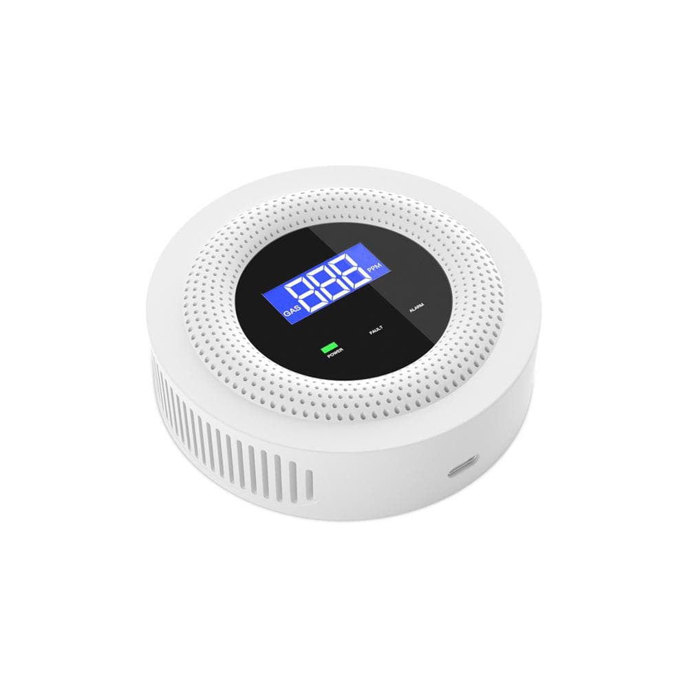 Tuya Wifi Gases Leakage Detection Device Live Voice Prompt APP Remote Alarm with Concentration multicolour