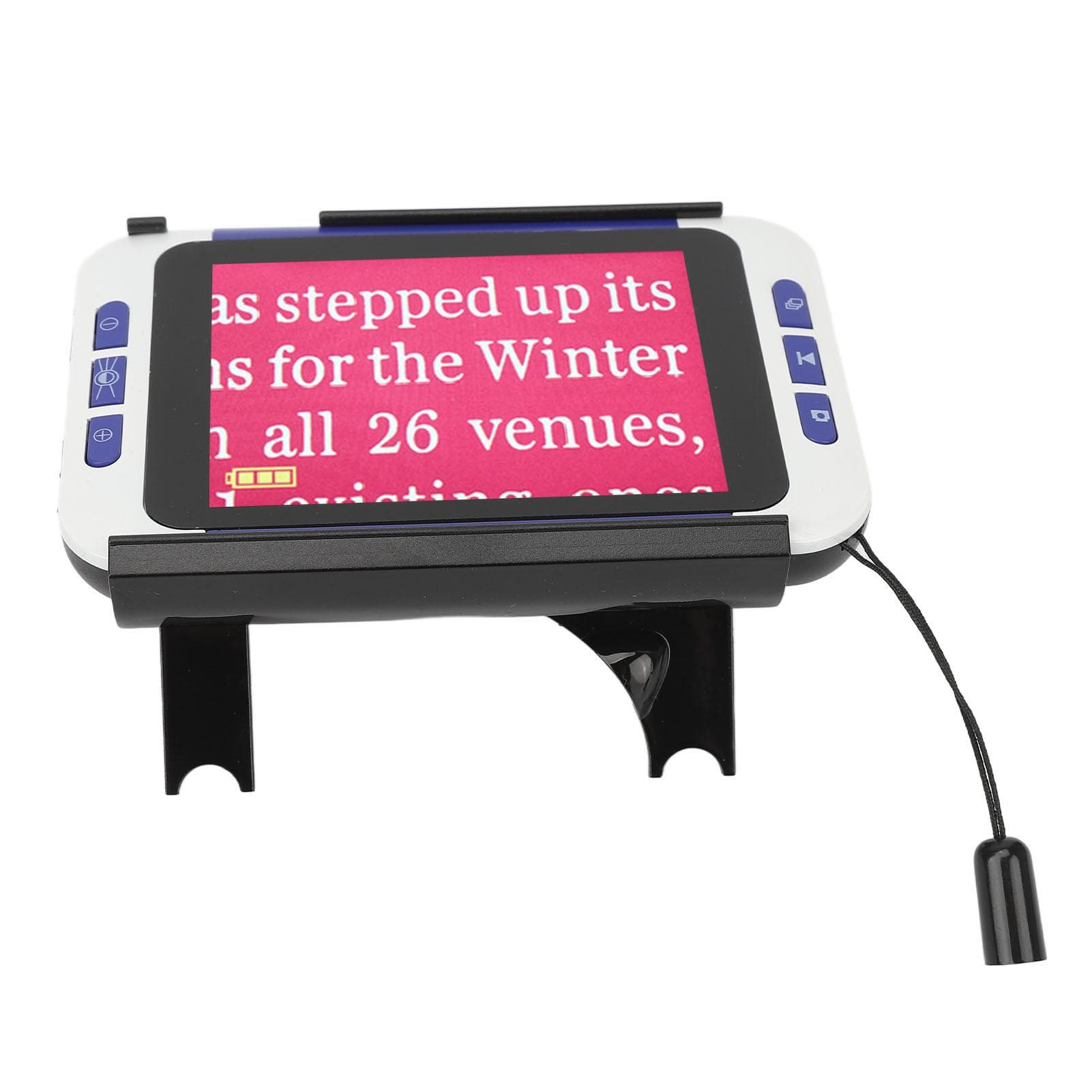 Handheld Video Digital Magnifier 26 Color Modes Electronic Reading Aids for Far Near View 2‑48X UK Plug