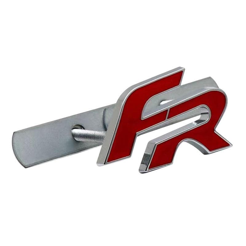 Metal 3D FR Car Front Grill Badge Car Body Emblem Sticker Decal for Leon FR+ Cupra Ibiza Altea Exeo Formula Racing Styling Car Accessories 2#Front Grille Badge