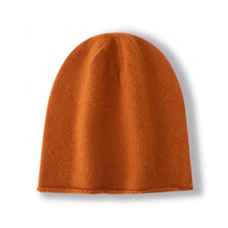 Cashmere hat, Qinghe cashmere, one size, M70 orange
