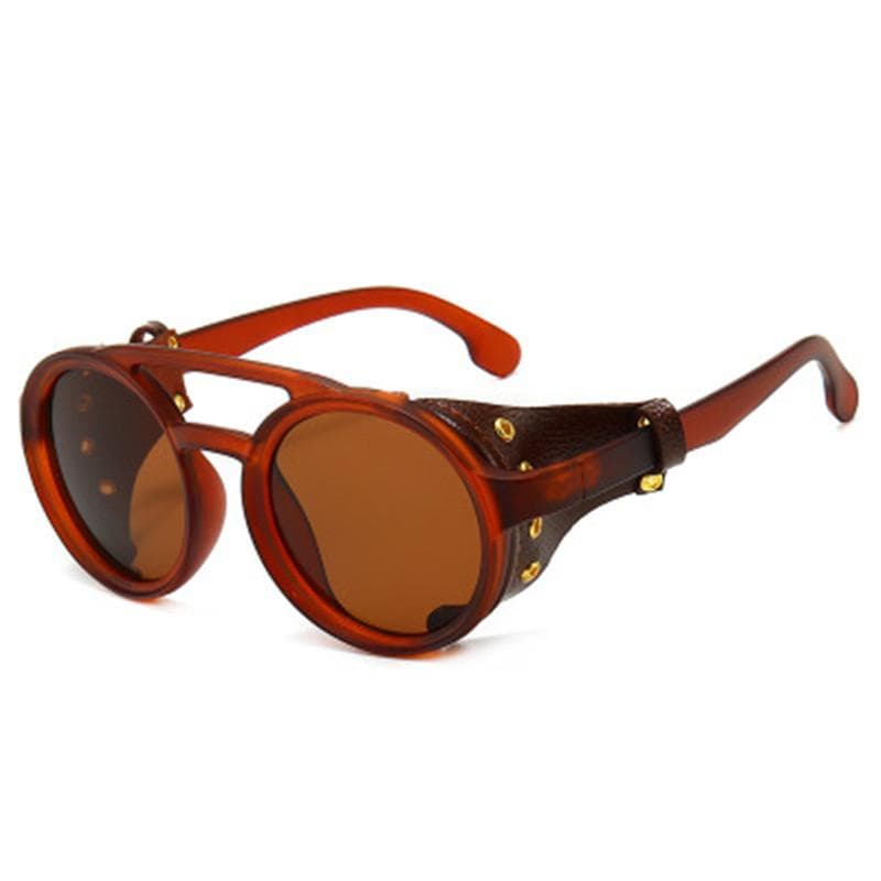 New Retro Individuality Steam Punk Oval Windproof Goggle Women Fashion Shades Sunglasses Vintage Glasses UV4 other