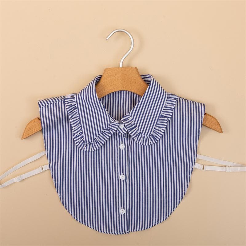 Stand Lapel False Collar Women Embroidery Faux Half Shirt Blouse Fake Collars Sweater Shirt Detachable Collars