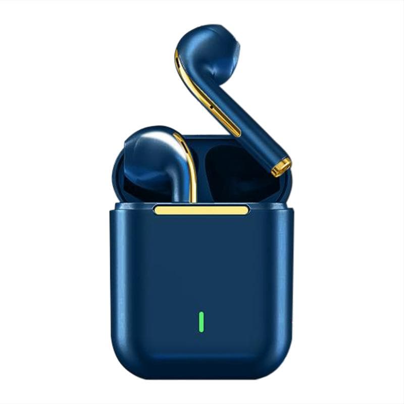 J18 Wireless Bluetooth Headphones In Ear Stereo Earphone Handsfree Sport Earphones Gaming Music Earbuds For Android IOS blue