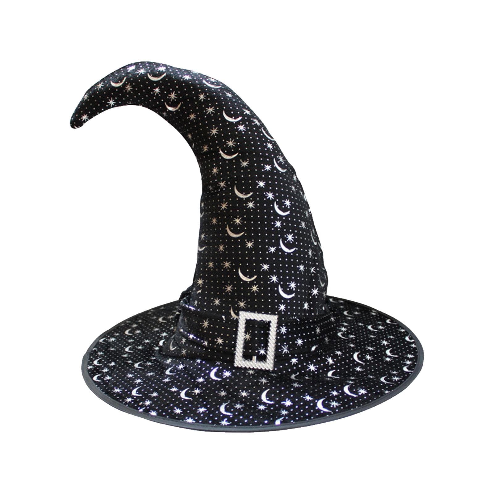 Halloween Witch Hat Scary Creepy Wide Brim Pointed Hat Halloween Gift for Men Women Kids Halloween Type 2