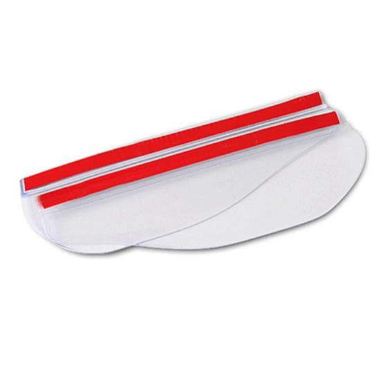 Universal Rear View Rain Eyebrow Side Mirror Shade Board Shield Visor for Car white