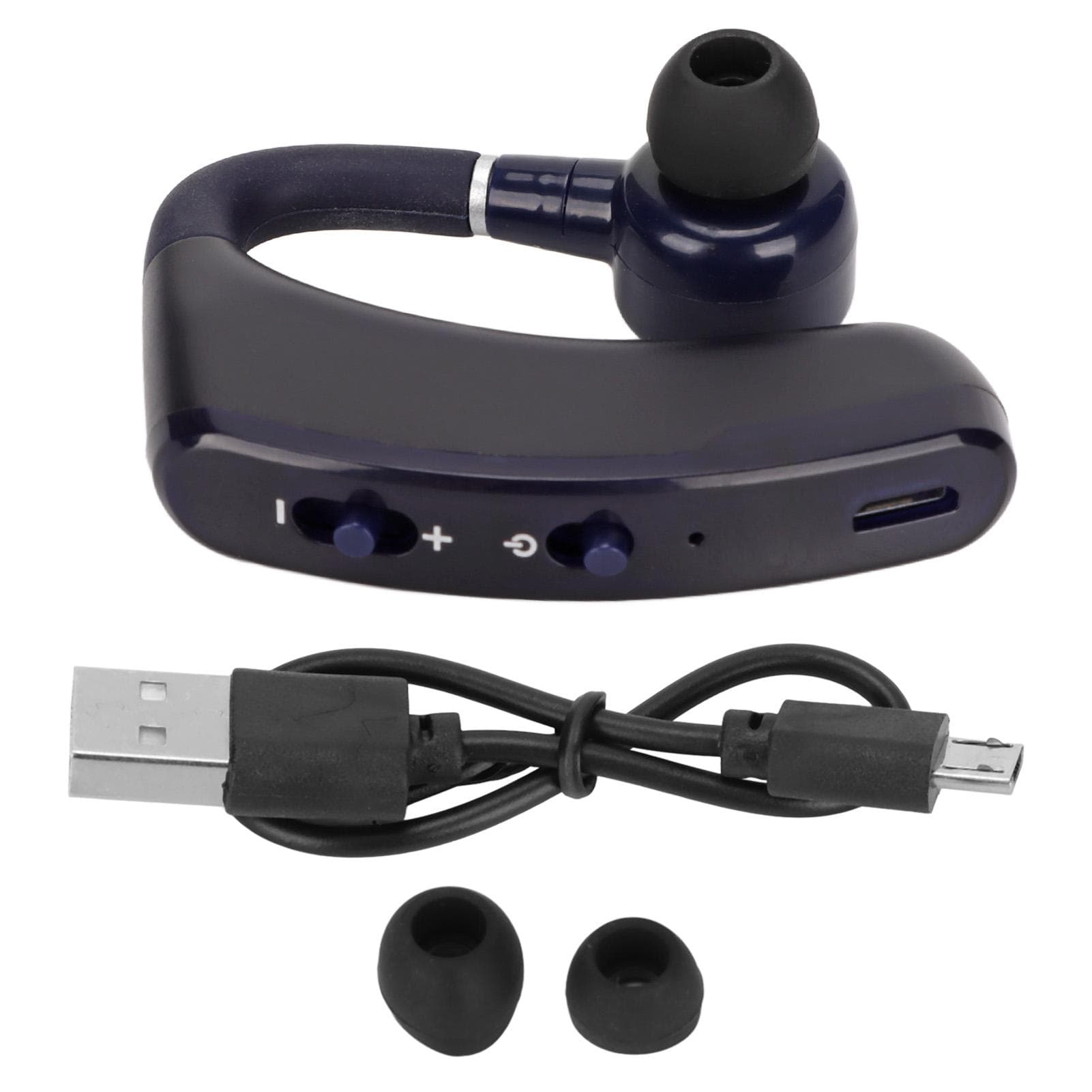Bluetooth 5.2 Headset Hands Free Business Earphone with LED Digital Display for Business Office