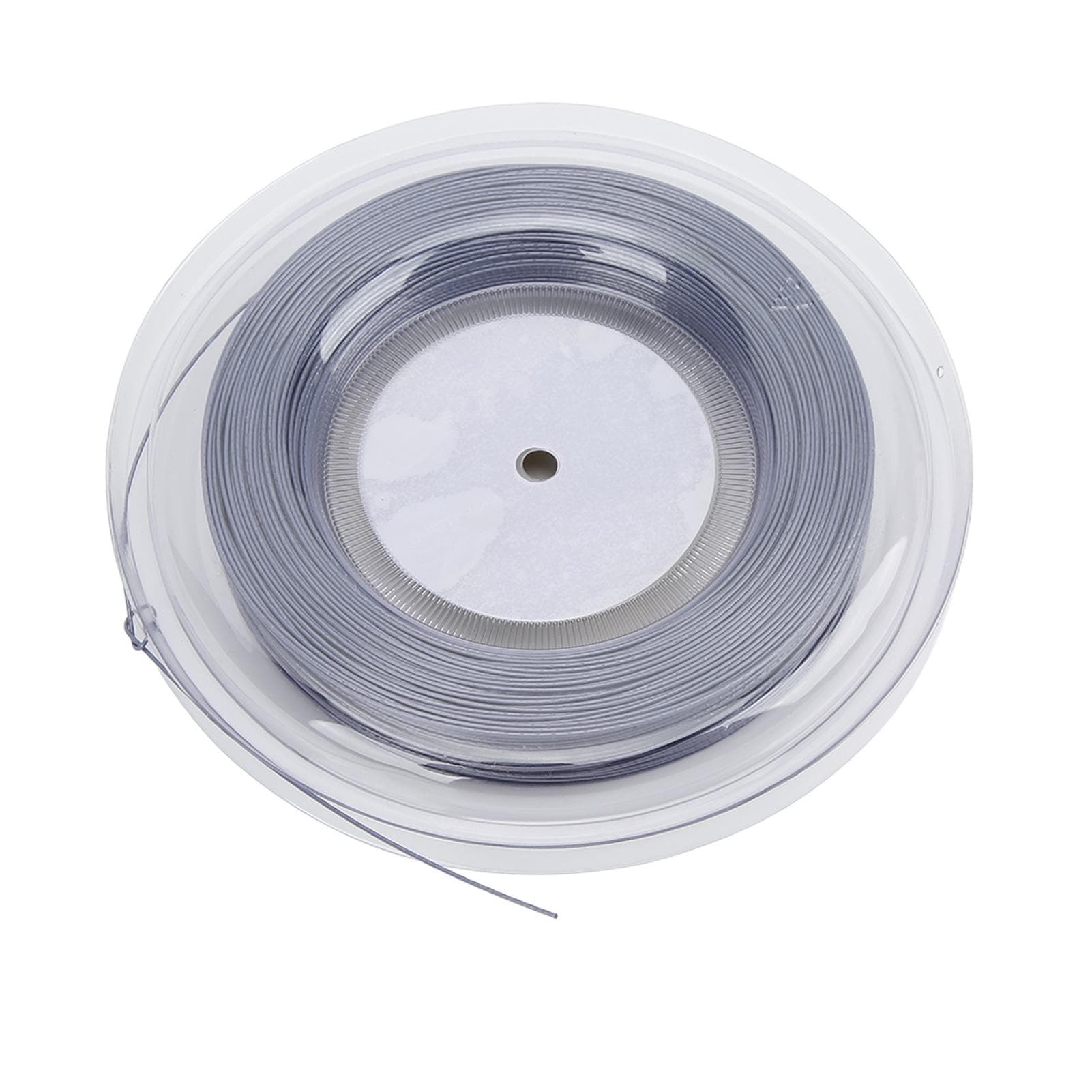 Tennis String 200m Sports Racket String 1.25mm Polyester Racquet Wire Rigid Type for TrainingWhite gray