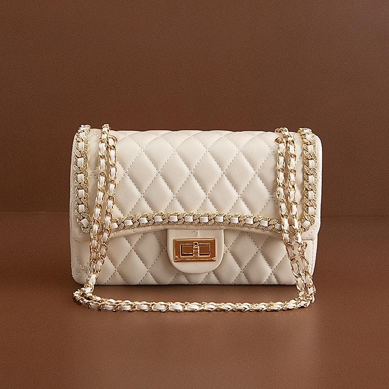 Small-scented Bag Women's Bag Chao Lingge Chain Bag Texture One-shoulder Underarm Crossbody Bag