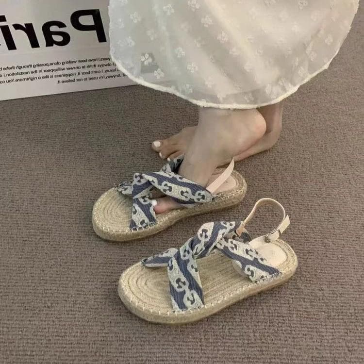 New Women Slippers PlatformSummer Casual Cozy Slides Women Designer Beach Dress Sandal Fashion Sport Ladies Shoe 42 blue