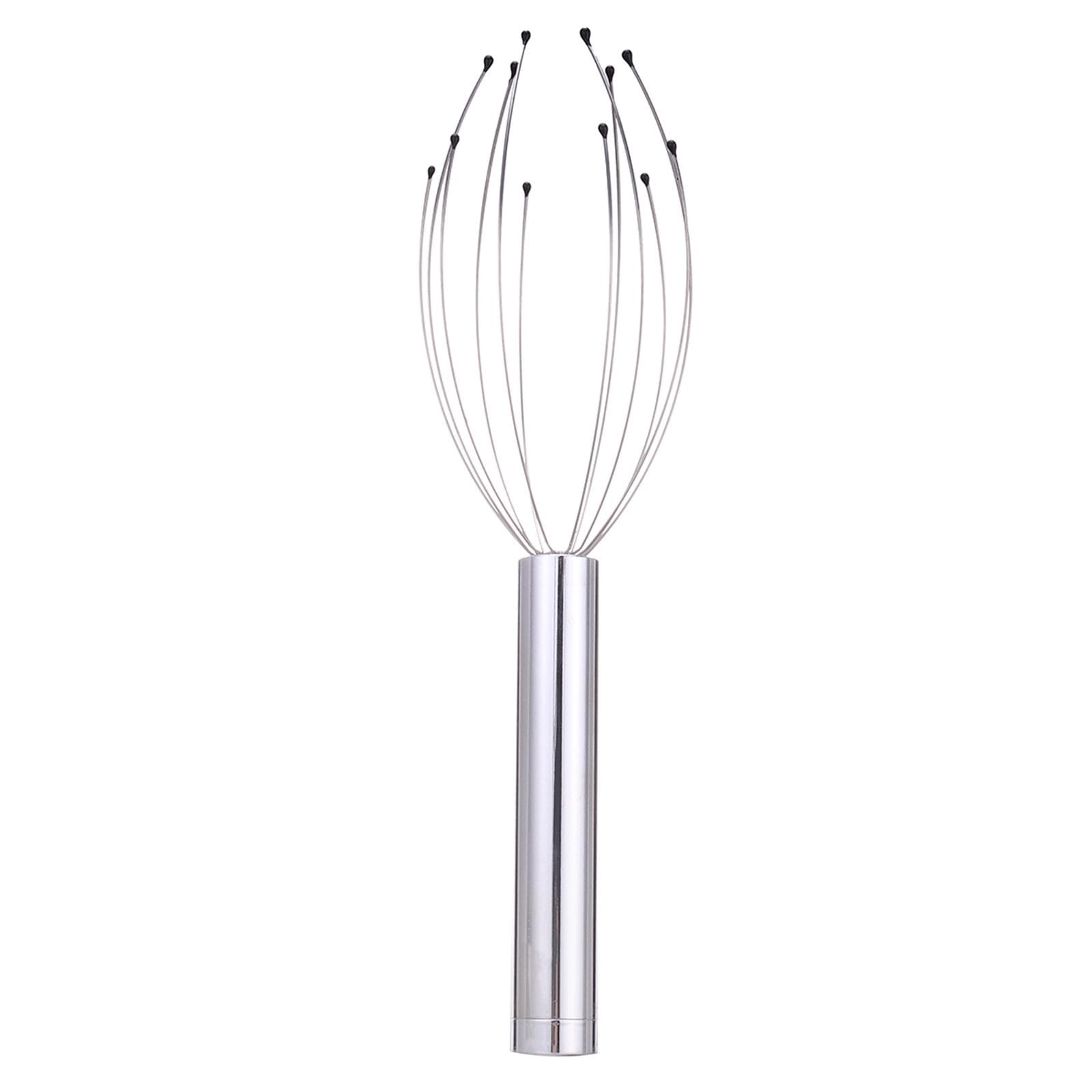Electric Scalp Massager Portable Head Scratcher Massager Handheld Scratcher for Head Relaxing Scalp silver