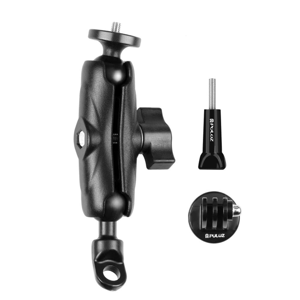 PULUZ PU702B Motorbike Rearview Mirror Mount Bracket Motorcycle Sports Camera Holder 1/4 Inch black
