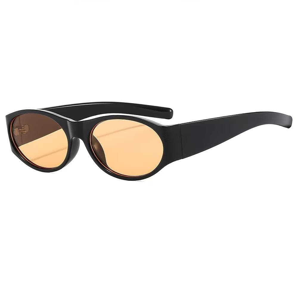 New Luxury Fashion Women Sunglasses Oval Frame Glamour Brand UV400 Protection Celebrity Trend Shades