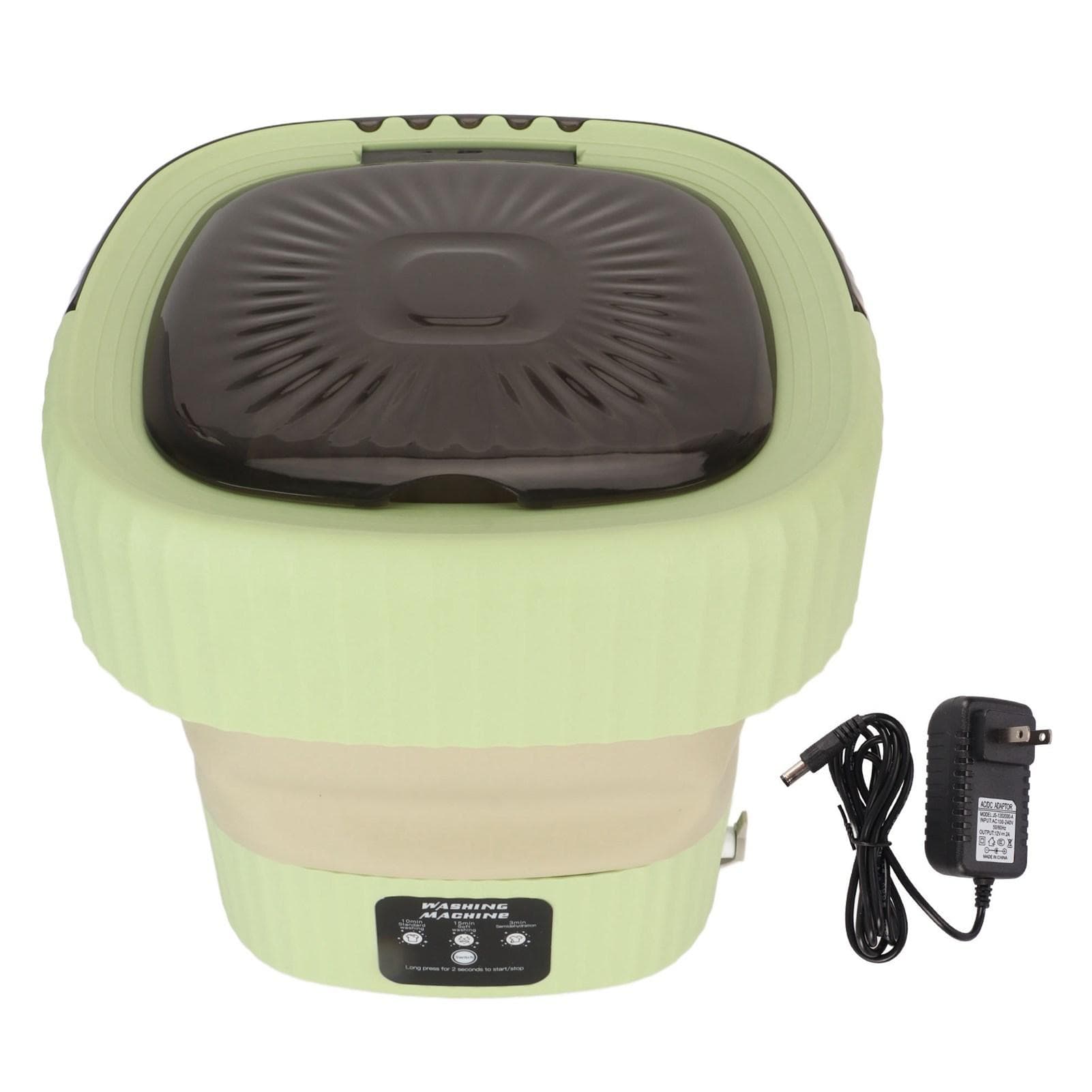 10L Foldable Washing Machine Mini Underwear Laundry Machine Small Portable Washing Machine for green