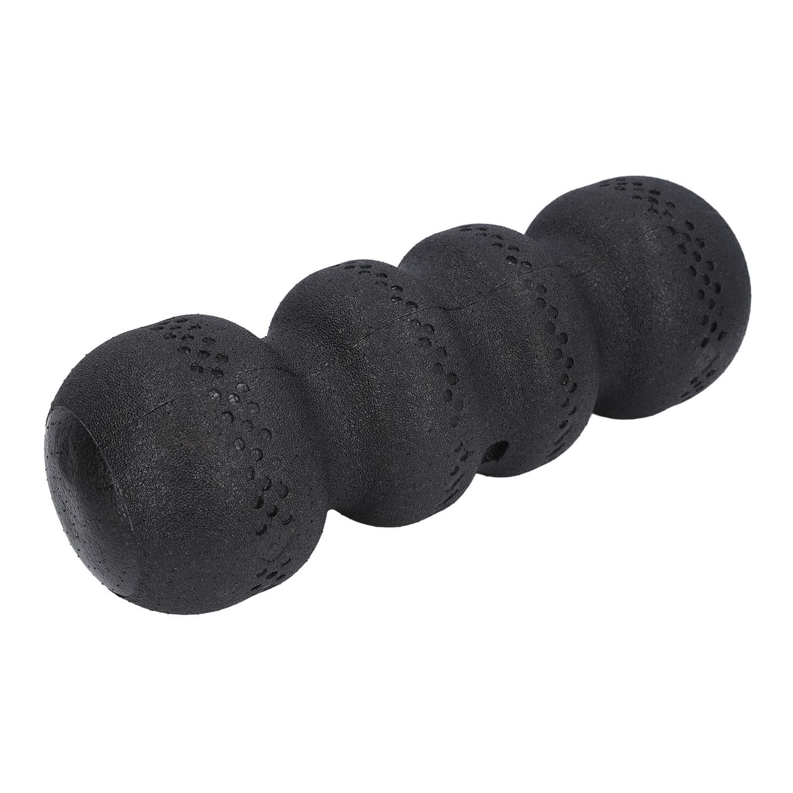 Foam Roller 18 Inch Black EPP Hardness 75 Grooved Design Muscle Massage Roller for Exercise