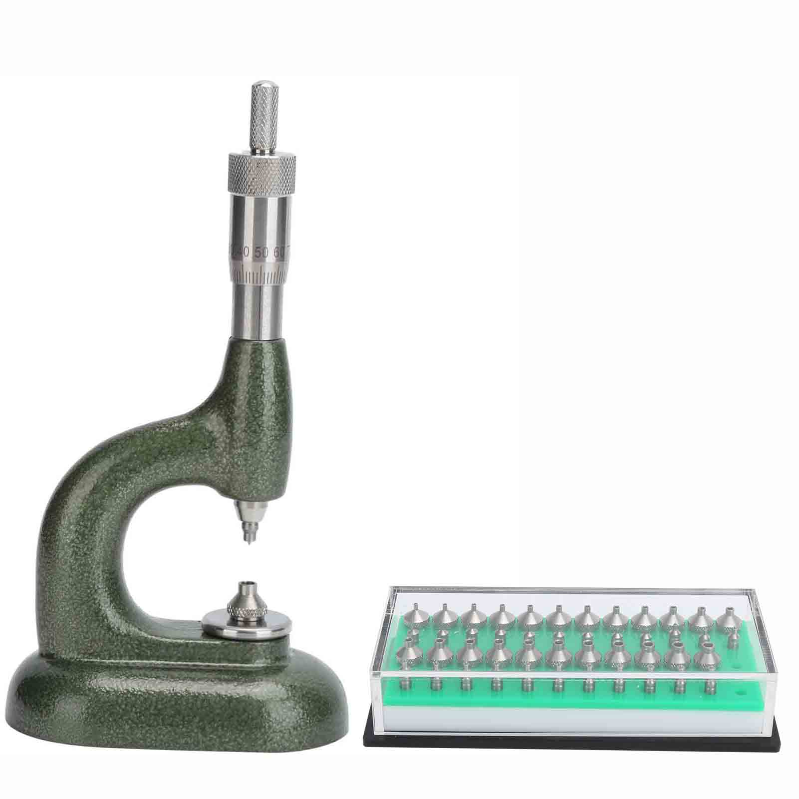 Watch Repair Tools Watchmaker Rhinestones Setting Machine Thread Pitch MicrometerDark Green dark green