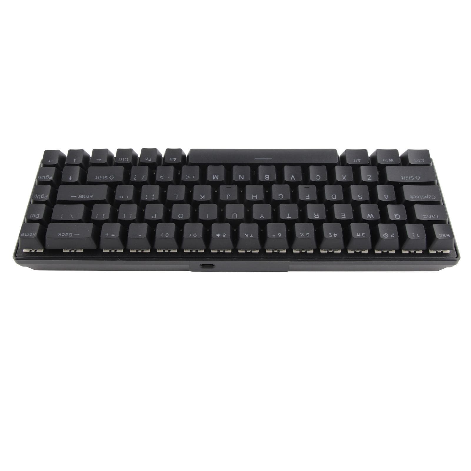 Mechanical Keyboard 68 Keys RGB Backlight Compact Wired Keyboard with Blue Switch for Windows for black