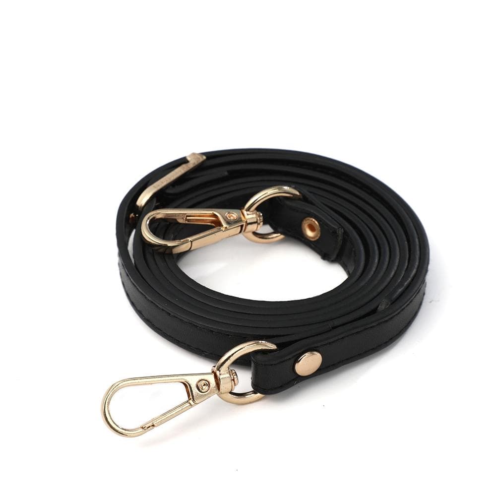 120cm Long Adjustable PU Leather Bag Strap Women Shoulder Bag Strap Replacement Bag Strap For Crossbody Bags Accessories Hot black