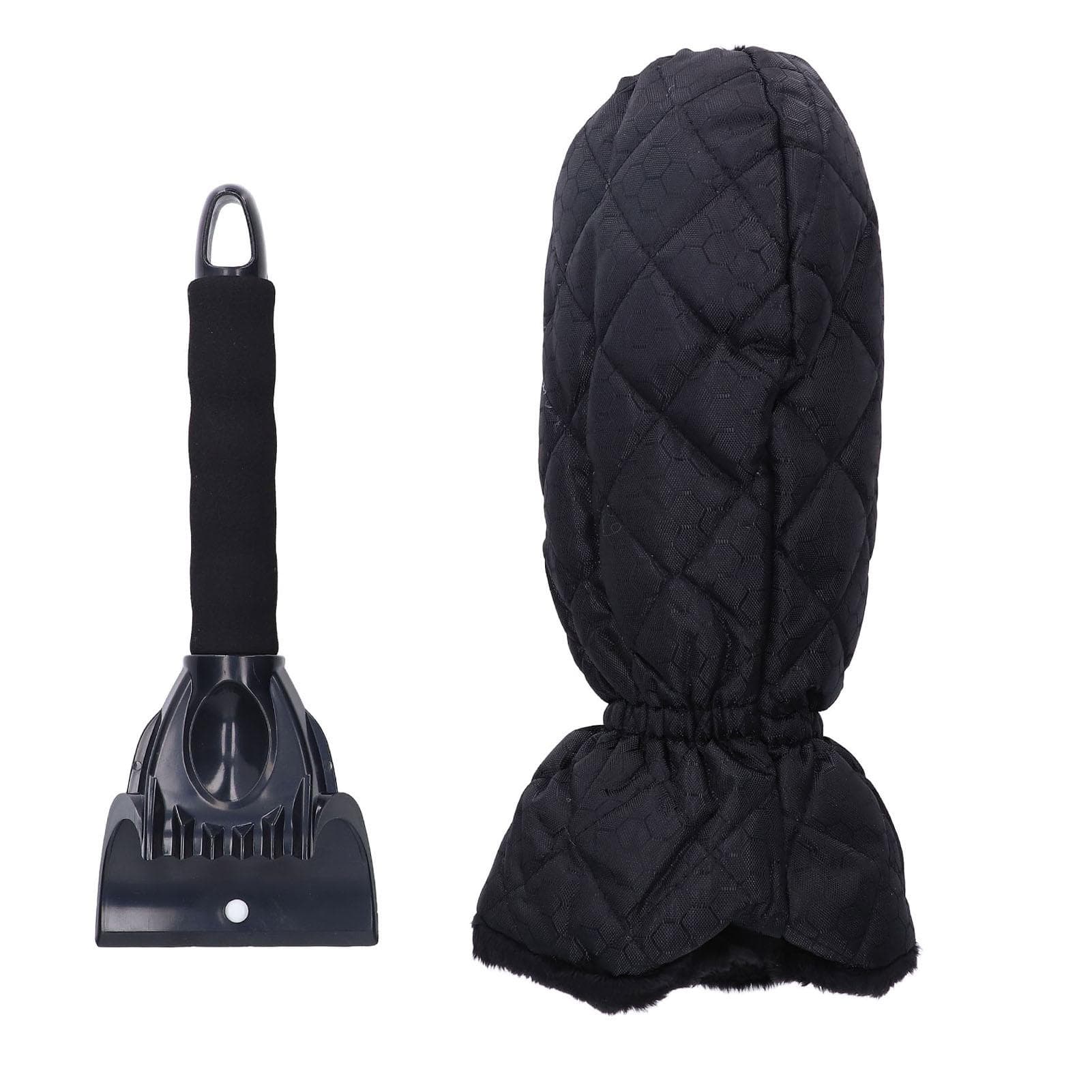 Waterproof Ice Scraper Mitt 2 in 1 Design Elastic Band Design Easy to Hold Convenient Cold Proof