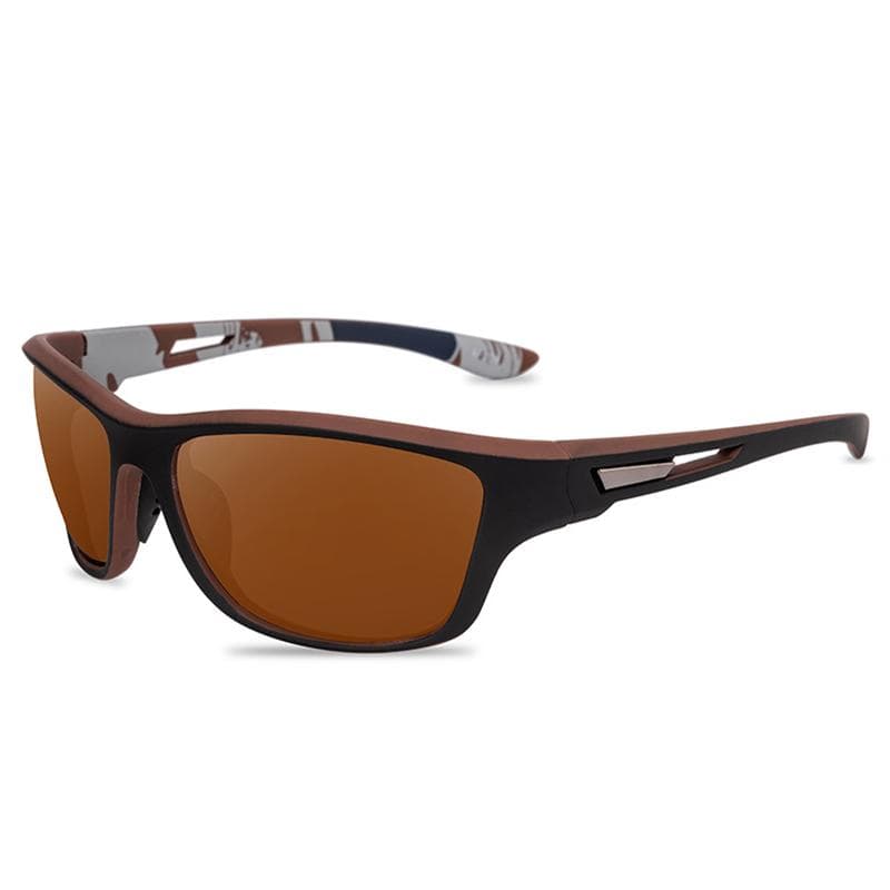 Fashionable Sports Polarized Bright Sunglasses brown