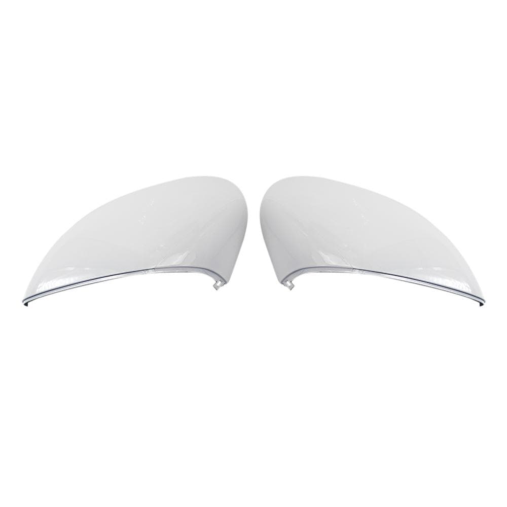1 Pair of Side Mirror Cover Door Wing Mirror Cover Rearview Mirror Cap Replacement for Ford Fiesta white