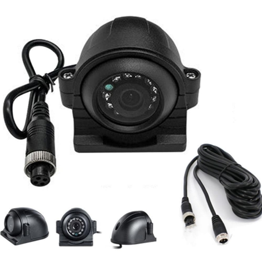 4 pin Reversing CCD Camera Metal Case 18 IR LEDs Waterproof 12-24v