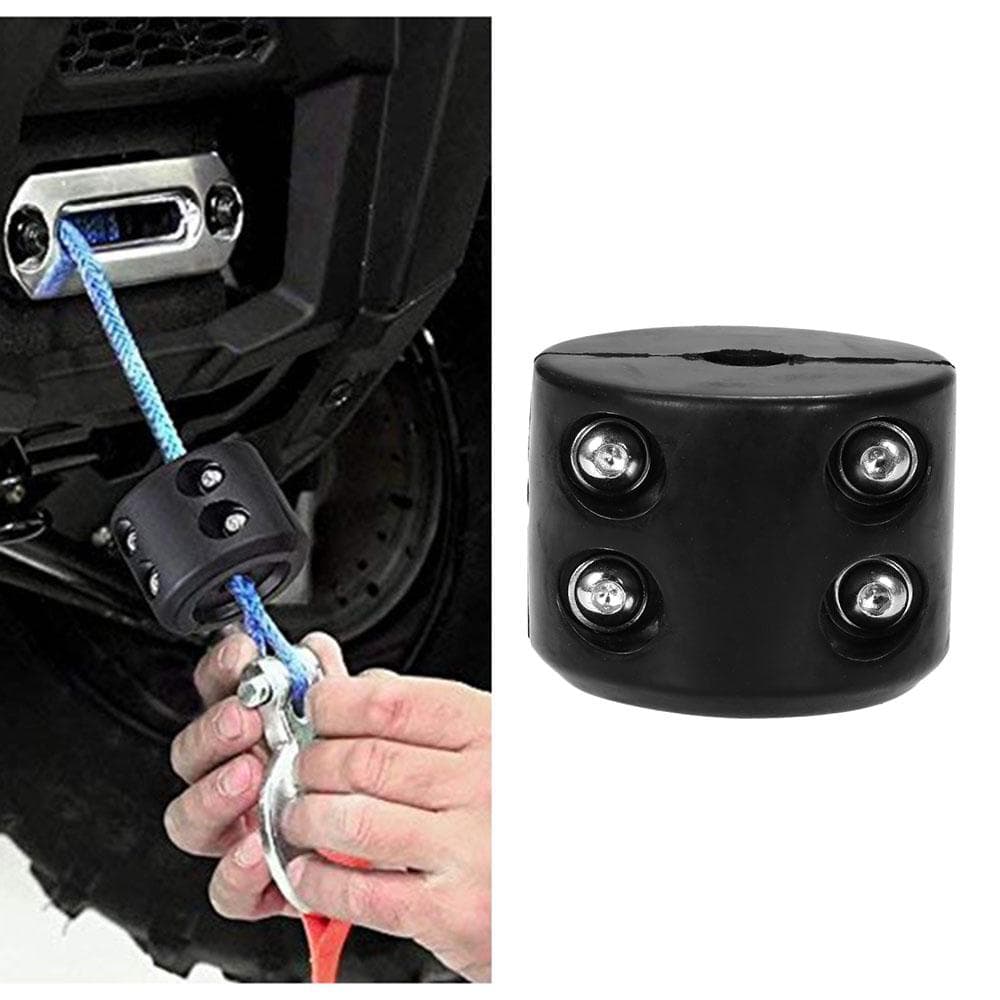 Gancio del cavo Stop Stop Gomma Cuscino per ATV UTV Winch black