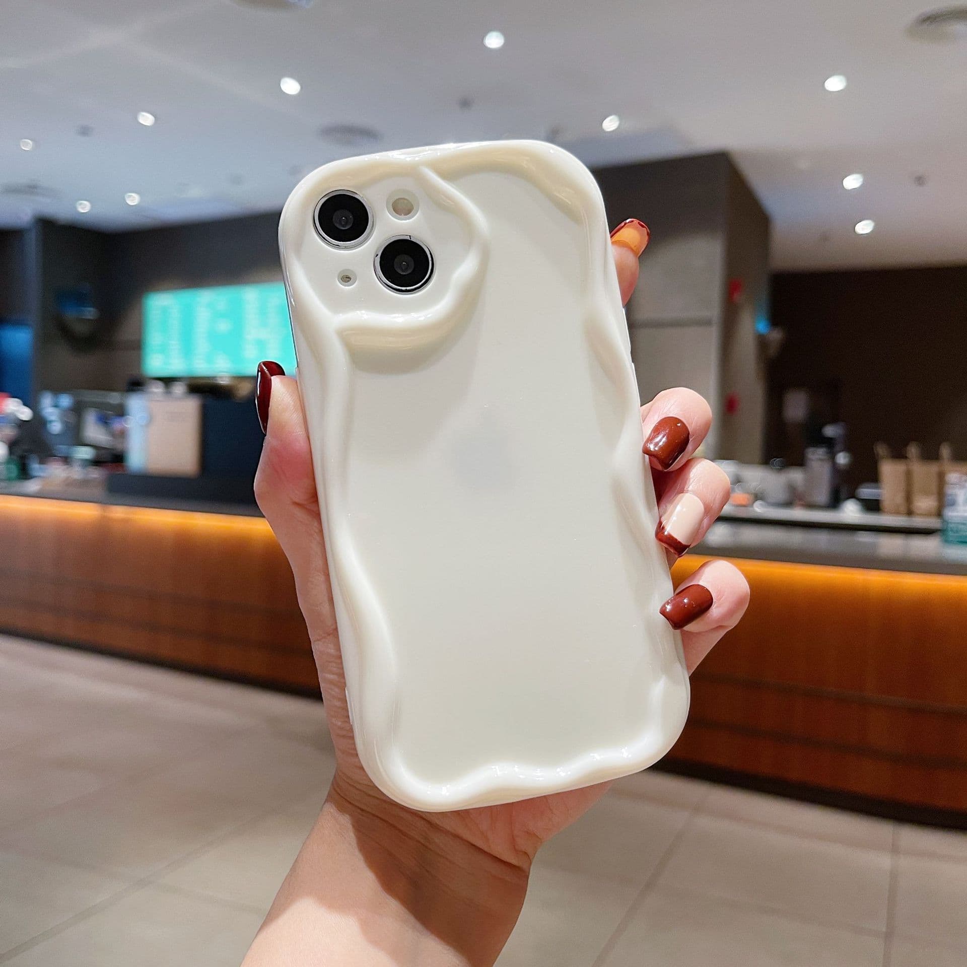 Applicable To Apple 16 Mobile Phone Case Cream Shell Tpu Material Anti-fall IPhone 15 Mobile Phone Protection Case 6G white