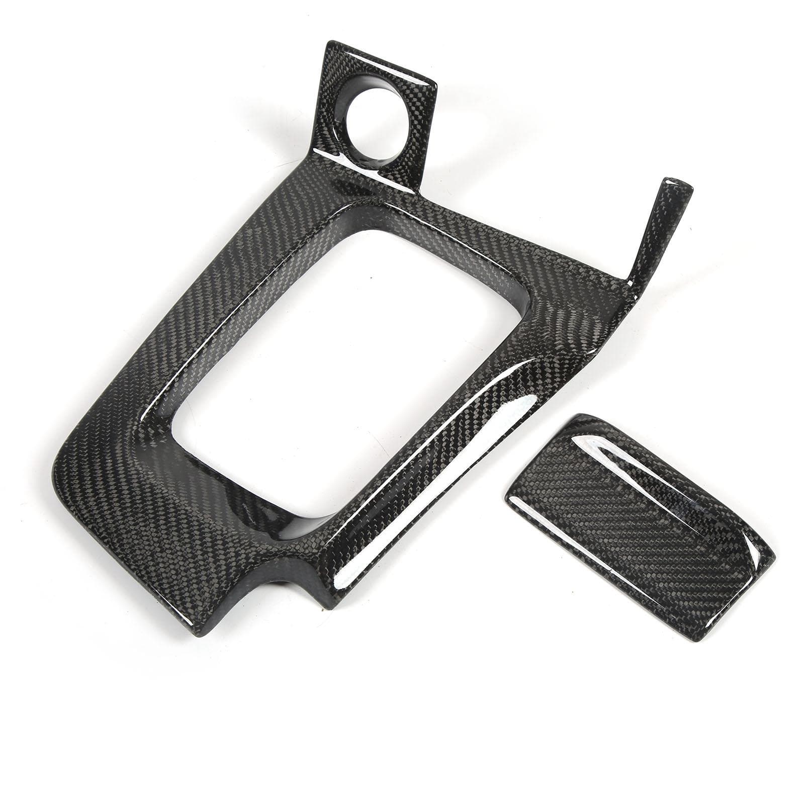 Center Console Shift Panel Cover Real Carbon Fiber Frame Decor Replacement for GTR R34 RHD