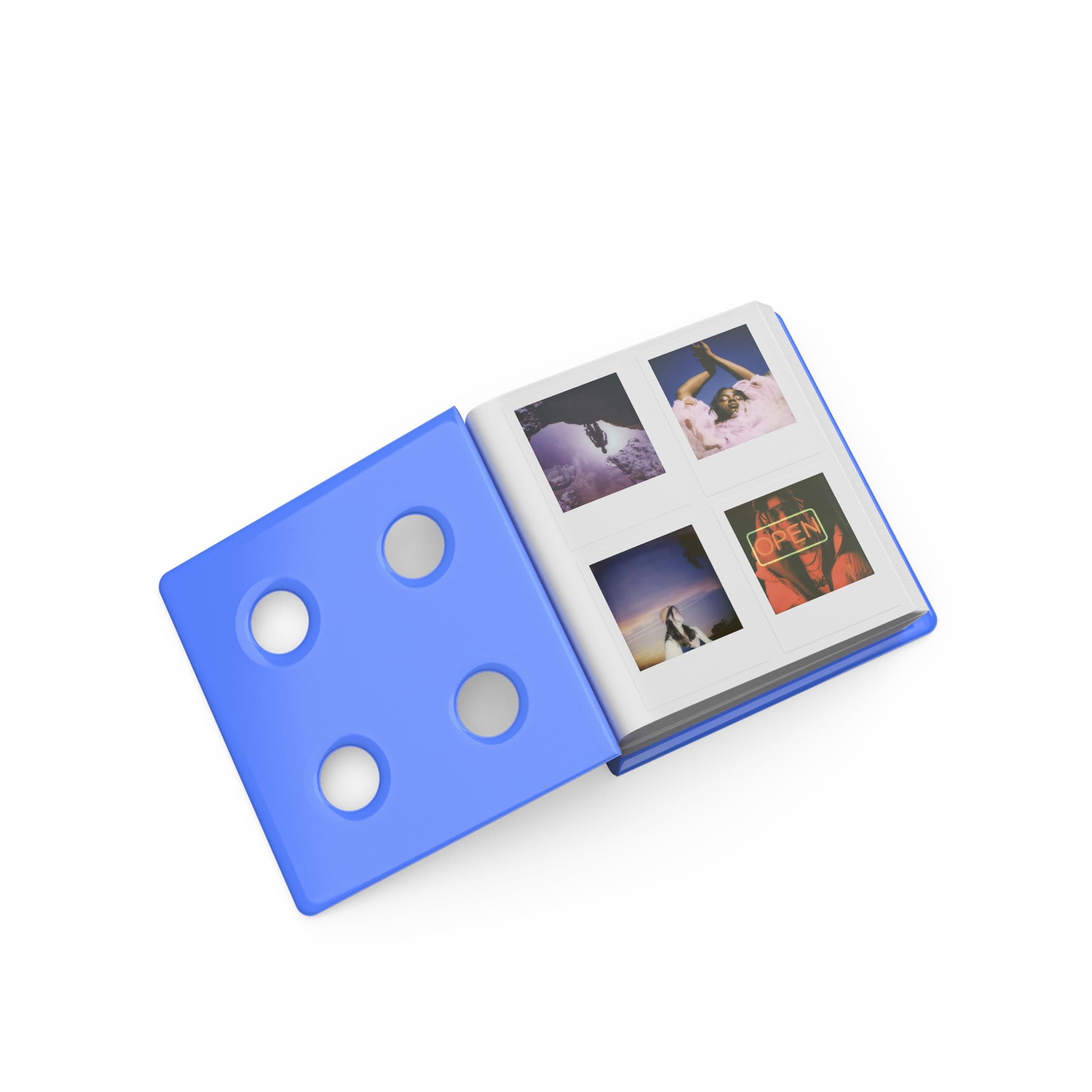 Polaroid Go Puffy Photo Album, Large, Blue (6380), holds 160 photos.