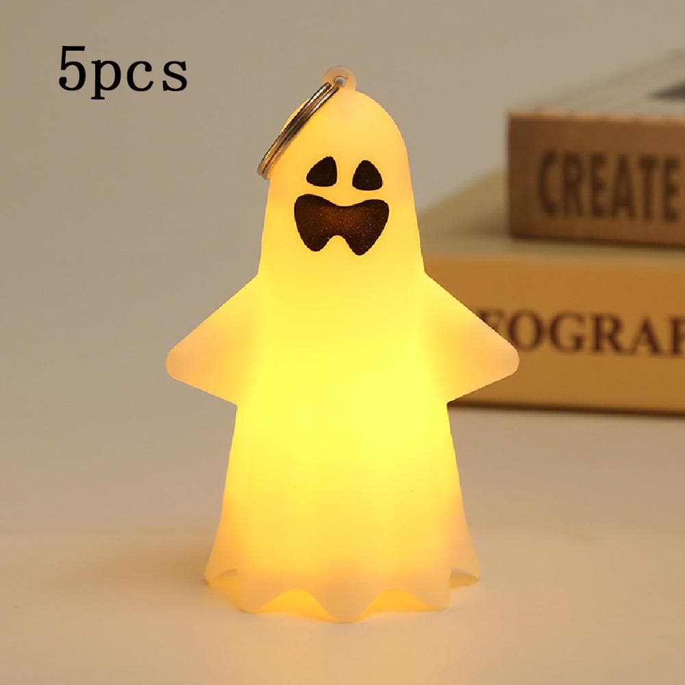 5pcs Halloween Decorative Decoration Handheld Pumpkin Lantern Halloween Troubler Ghost Hanging Party Props E