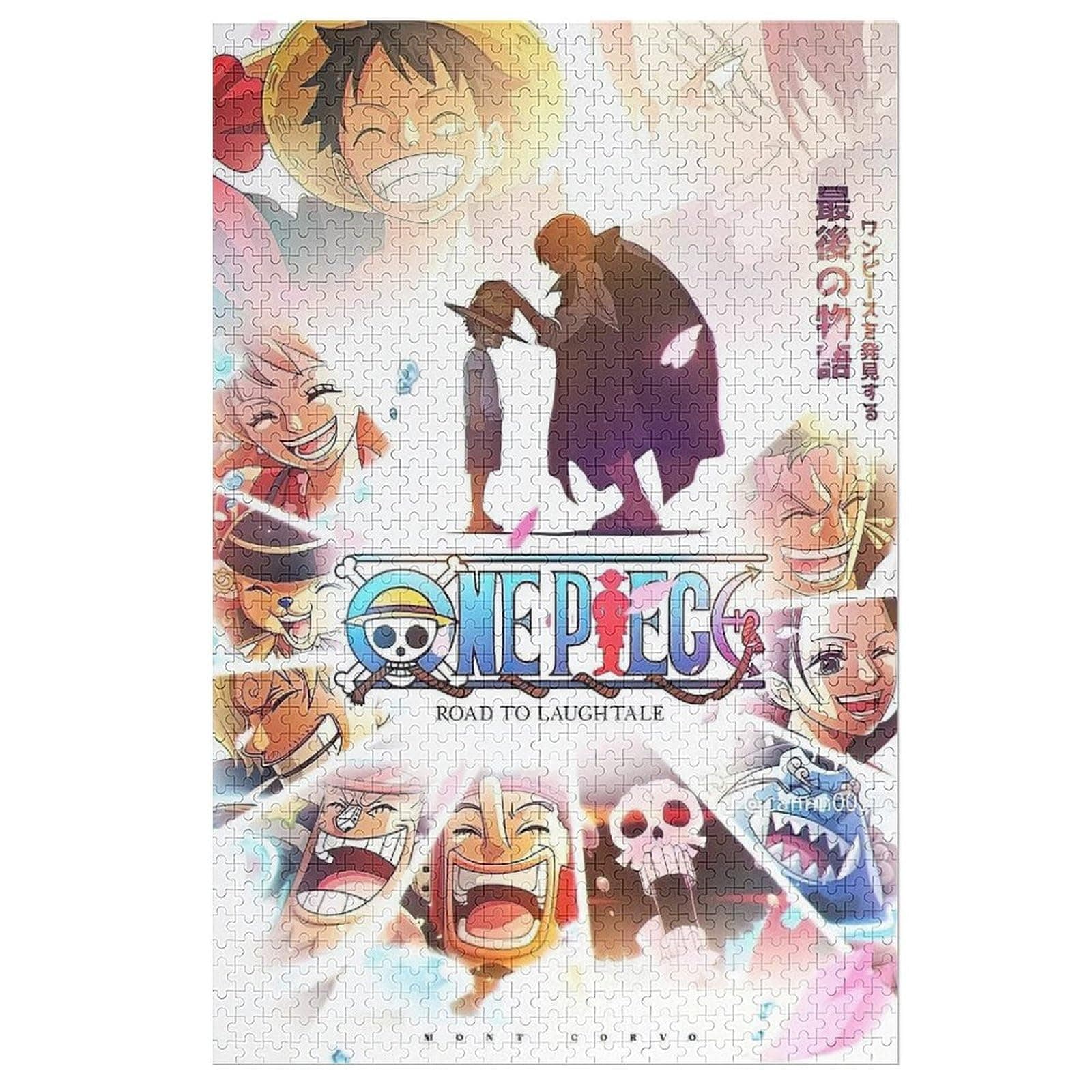 Cike One Piece Monkey D. Luffy Jigsaw Puzzle 1000 PCS Puzzle Character Anime Pattern Wooden Anime Goods Children Educational Toy Student Adult Decompr