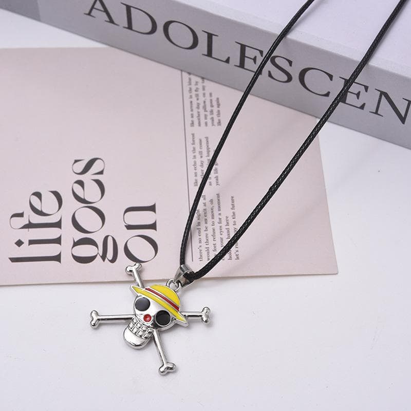 Anime ONE PIECE Luffy Zoro Whitebeard Alloy Jewelry Necklace yellow
