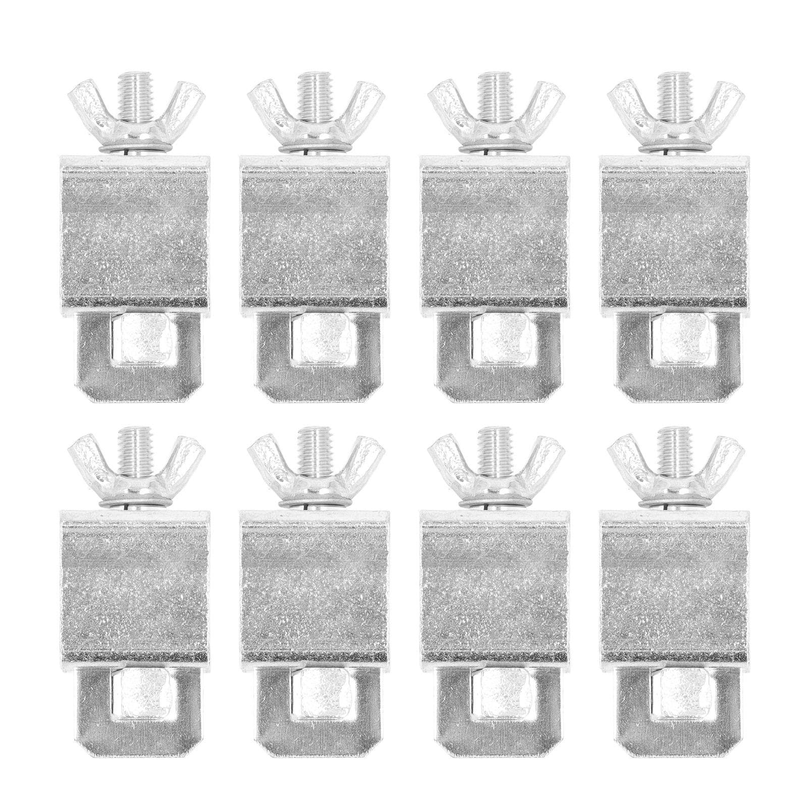 8Pcs Silver Color Butt Welding Clamp Aluminum Alloy Auto Body Panel Welding Butterflies Clamp Kit