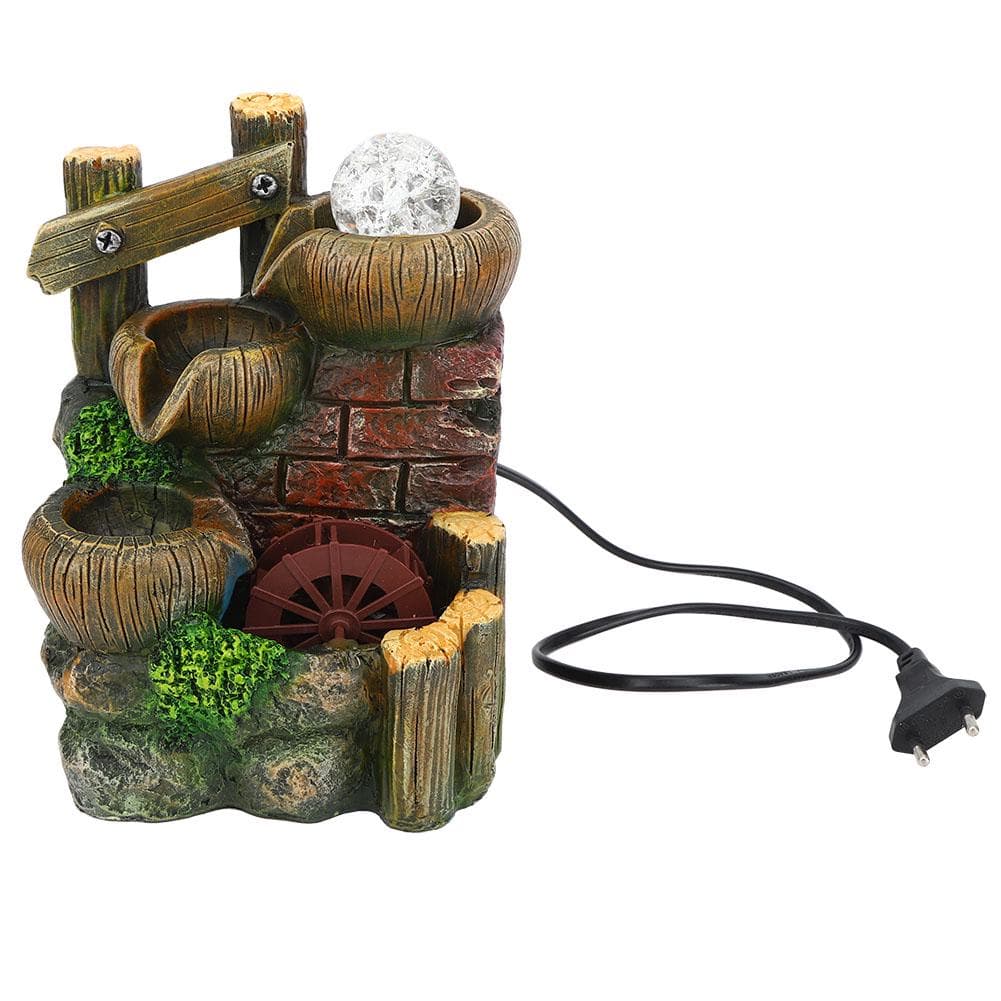 Resin Desktop Fountain Flowing Water Ornament Home Office Table Decoration