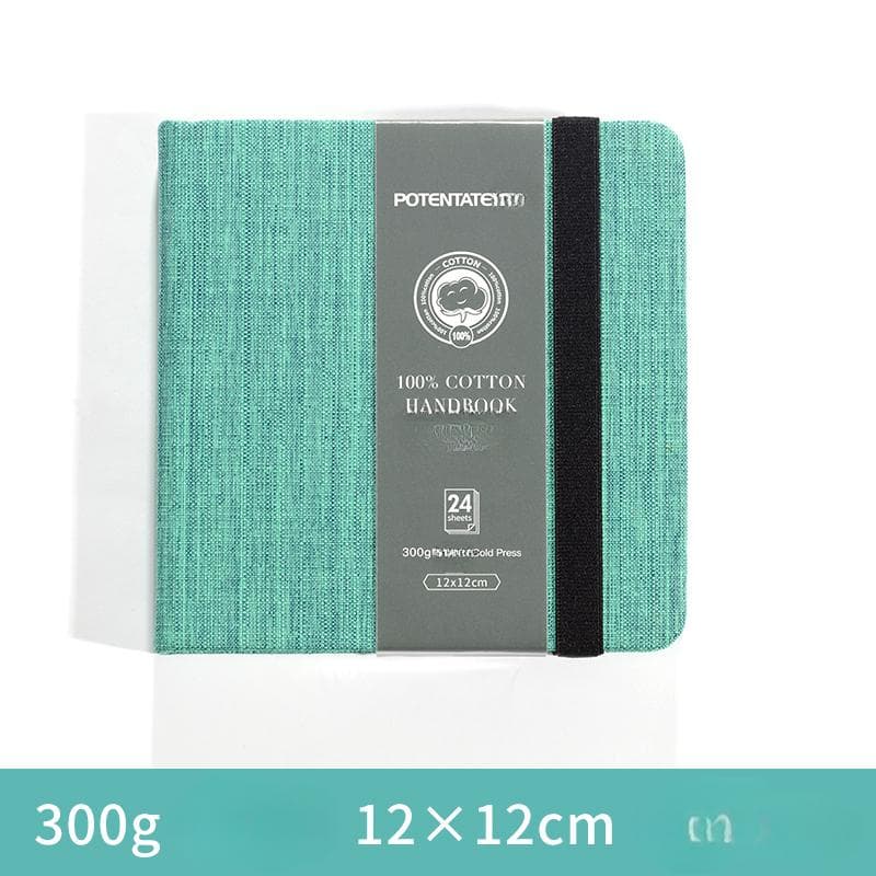 100% Cotton Square Watercolor Paper Book 12cmx12cm(4.7x4.7Inch )24 Sheets 300g (140lb) Art Drawing Paper Sketchbook 12cmx12cm