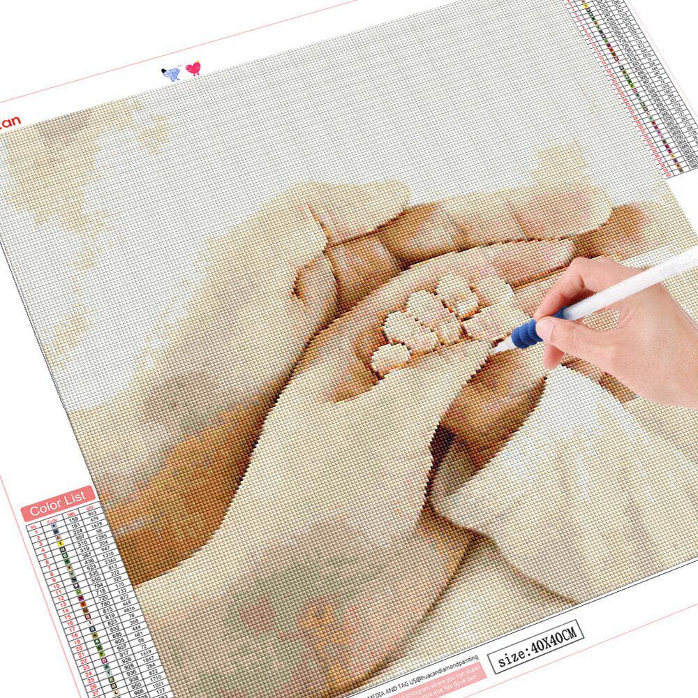 Diamond Painting Hand Cross Stitch Kit Diamond Mosaic Portrait Crystal Painting 30x30CM