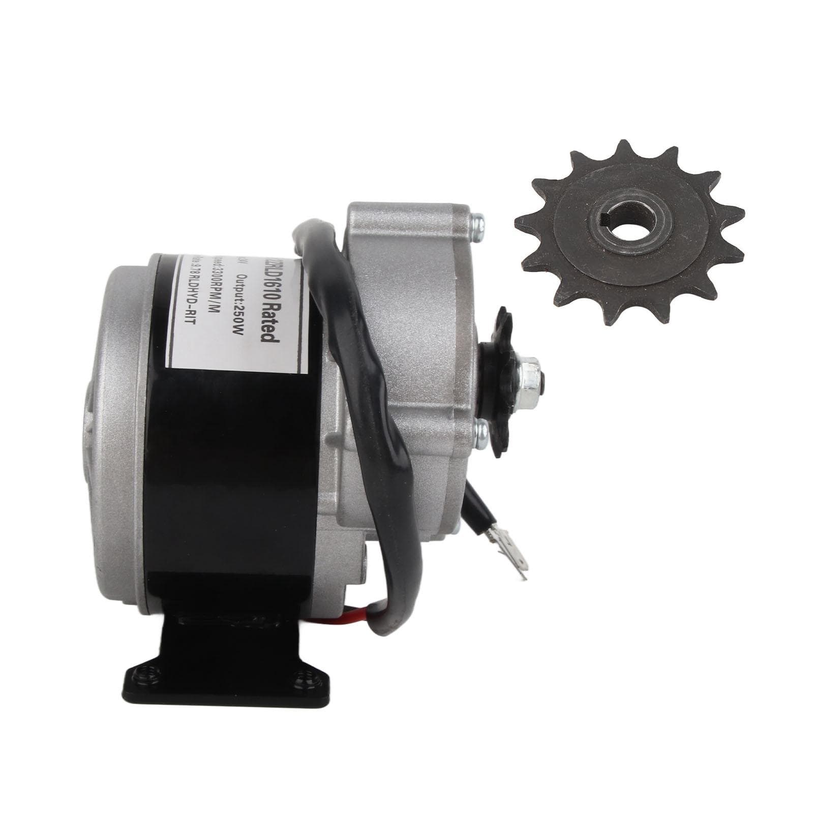 24 V 250W Gear Reduction Electric Motor Gear Reduction Electric Motor with 13 Tooth Sprocket for