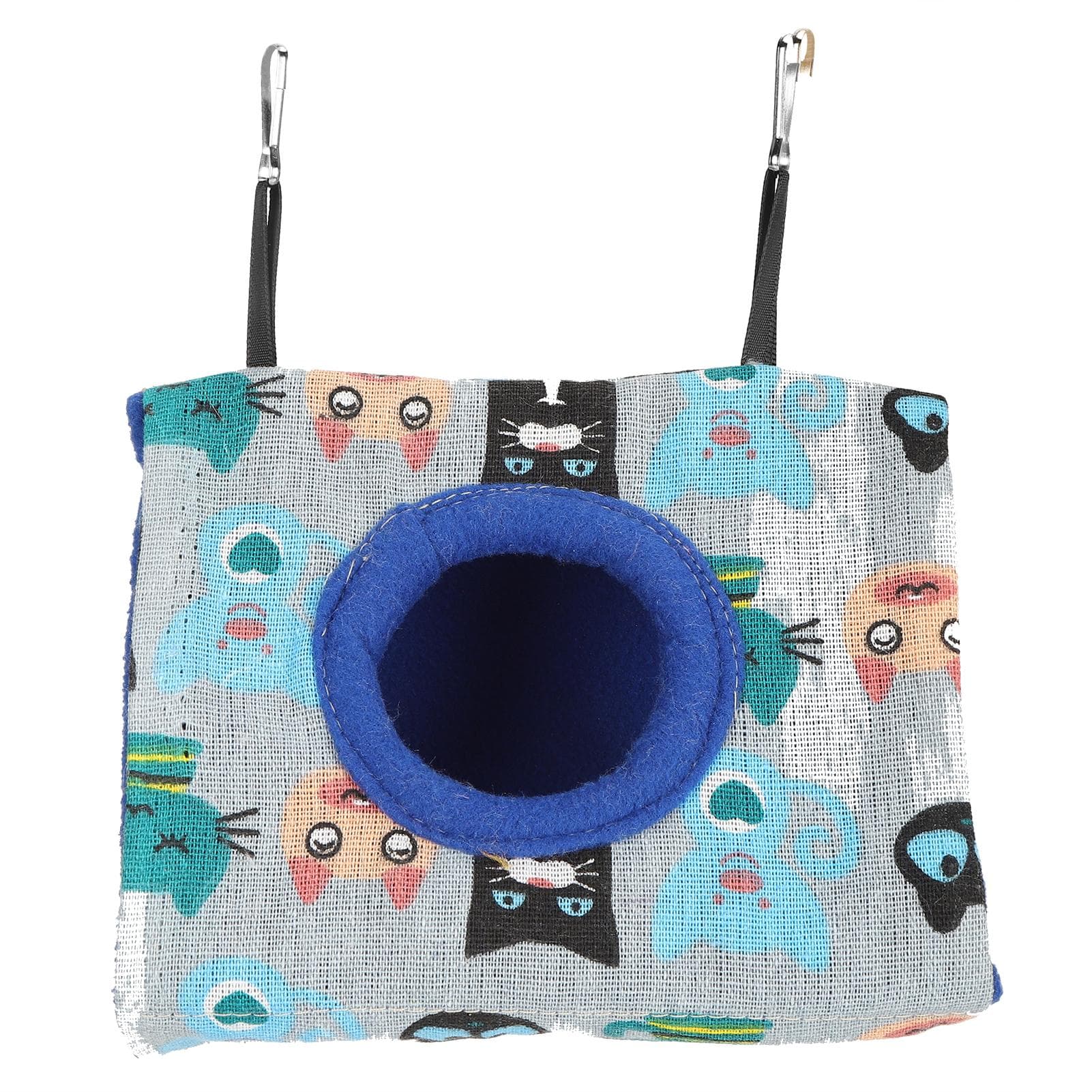 Warm Bird Nest House Plush Fluffy Hanging Hammock Sleeping Bed for Hamster Parrot ParakeetM Cat M(315 X 180mm / 12.4 X 7.09in)