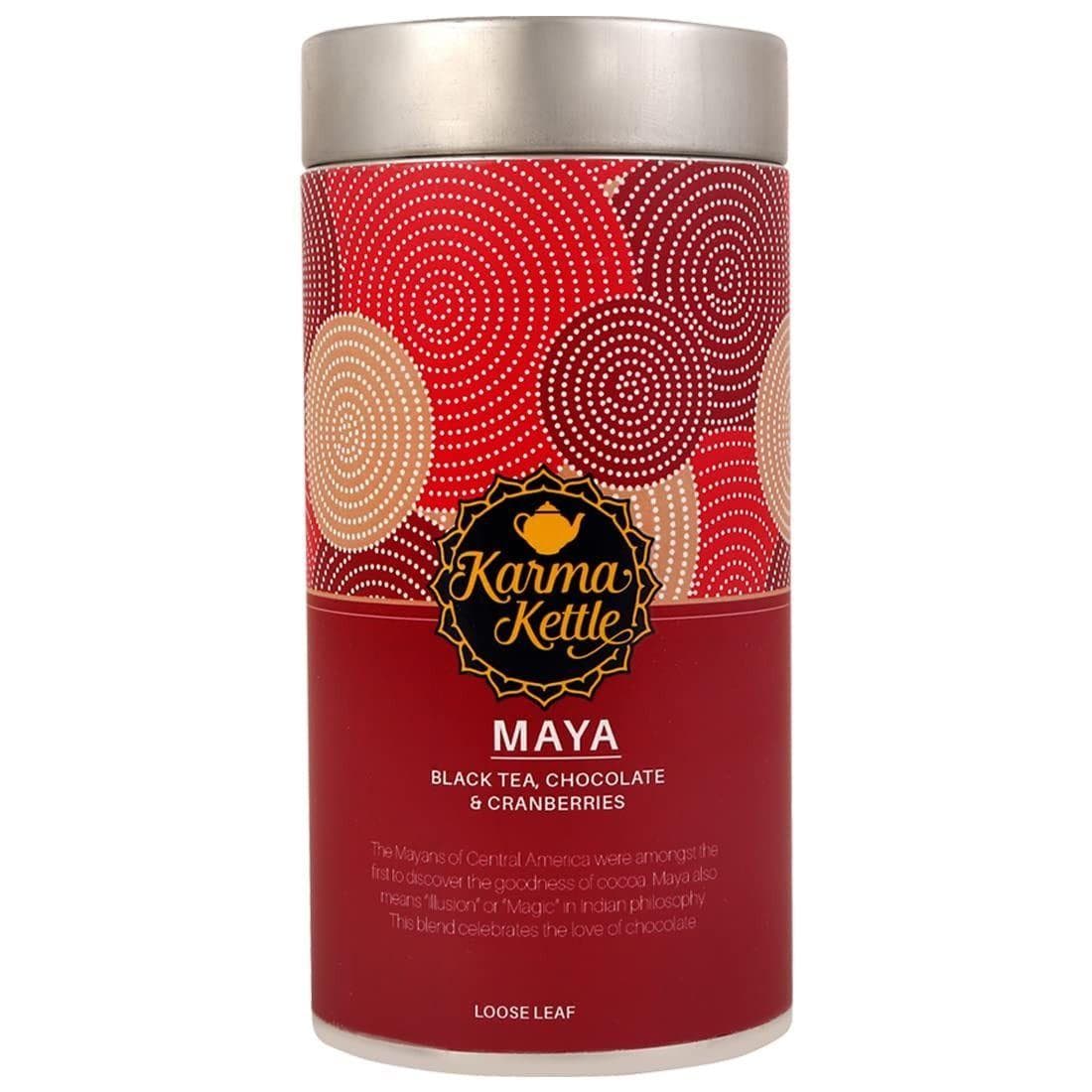 Black tea with chocolate and cranberries (75 g), Maya, Karma Kettle