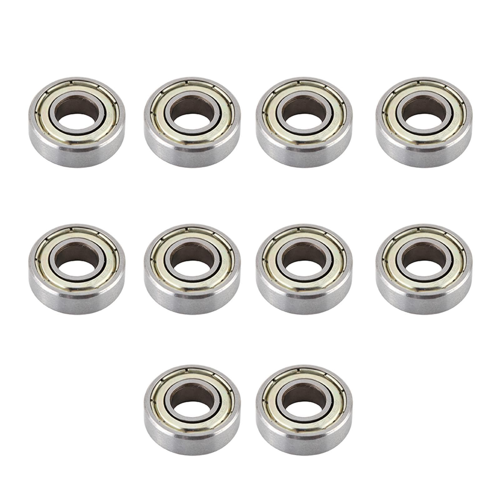 10 Pcs Heat resistant Durable Multi Use Bearing Steel Miniature 698ZZ Ball Bearings(8x19x6mm)