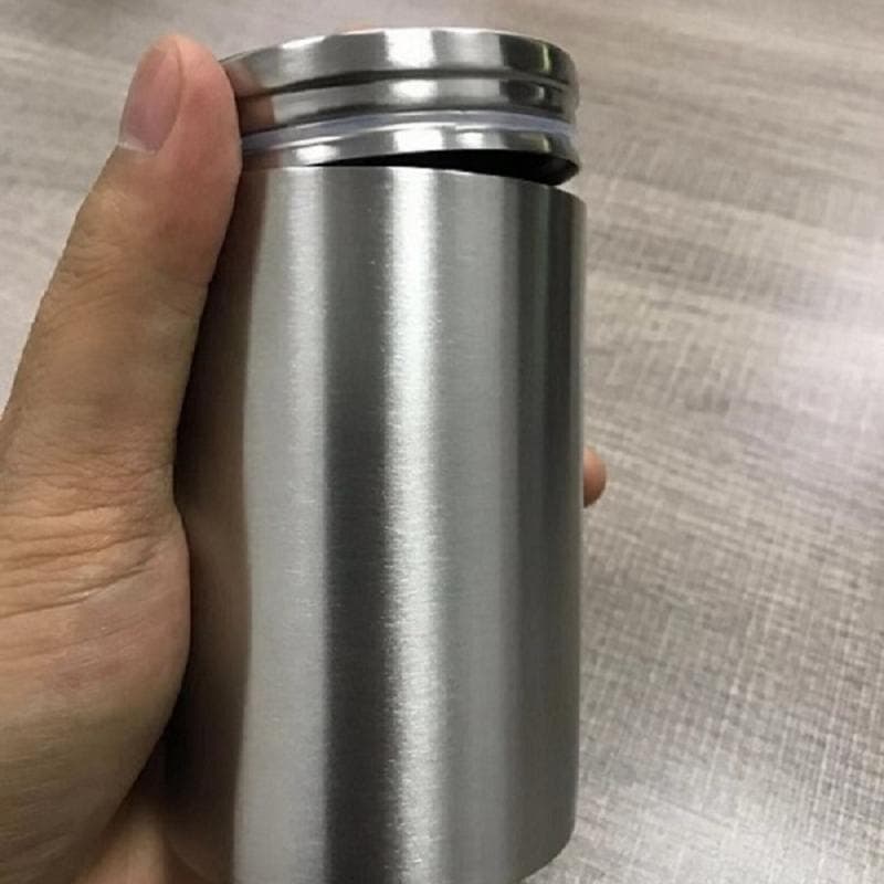 Mini Tea Caddy sealed storage tank Portable travel Tea Boxes tea tin containers coffee canister Kitchen Spice Candy jar silver