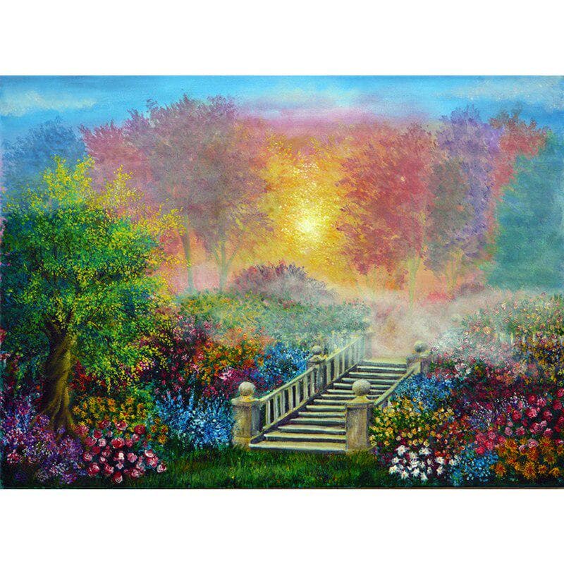 Diamond Painting Full Round Diamond 5D Diamond Embroidery Cross Stitch 20X30CM